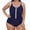 Blue, variant on 1 Piece Swimsuit Women Duoif 1 Zipper Swimsuits Plus Size Ruched Bathing Suit up Swimwear Womens Swimsuits Wine XXXXXL