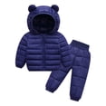 thumbnail image 1 of Fall Clothes Infant Down Jacket For Boys And Girls In And Winter Two-piece Suit Clothes for Girls 10-12 on Clearance, 1 of 2