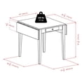 thumbnail image 2 of Winsome Hamilton Double Drop Leaf Dining Table, Walnut - 94141, 2 of 5