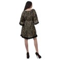 thumbnail image 4 of Moomaya Robe d'Été pour Femmes, Grande Taille, Kimono Aguichant Imprimé, Mini-Robe, 4 of 6