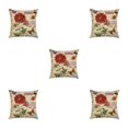thumbnail image 3 of Maytalsory Easy To Change Flowers Pillowcase Addition To Home Decor Polyester Decorative Pillow Cushion Covers Soft Durable kztym001-3 5Set, 3 of 6