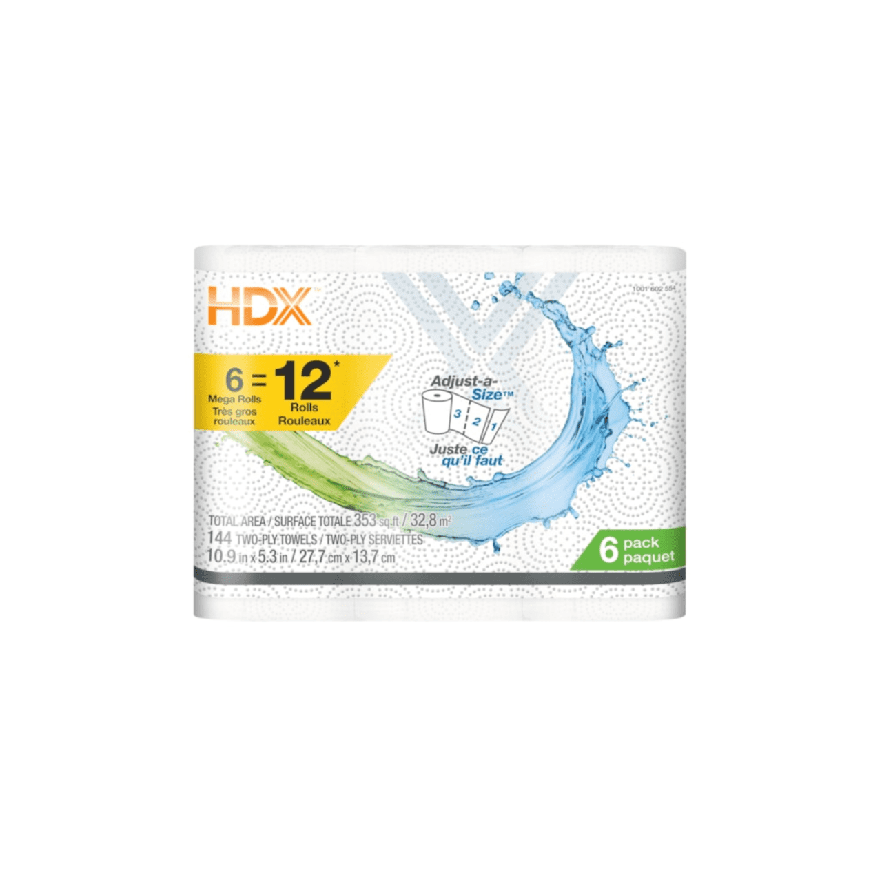 HDX Mega Roll Paper Towel (6-Roll)