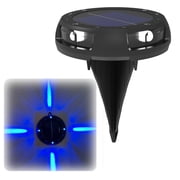 Rbaofujie Led Lights Solar Underground Lamp Outdoor Garden Step Rainproof and Fields and Gardens Style Ground Insertion Lamp Wall Lamp Mood Lamp Solar Lights Outdoor