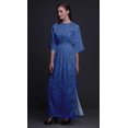 thumbnail image 2 of Bimba Rayon Triangle Geometric Womens Printed Side Slit SummerDressLong Maxi Gown-Medium, 2 of 6