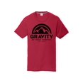thumbnail image 1 of Gravity Outdoor Co. Youth Performance T-Shirt - Black Logo - Red - Small, 1 of 2