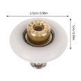 thumbnail image 2 of 2 Pcs Rouleaux de Porte de Douche de Remplacement pour Salle de Bain, Roues de Porte Coulissante en Verre, 2 of 5
