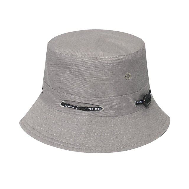 Thinsony Polyester Breathable Fisherman Cap For Sun Protection And Comfort Sunscreen Fisherman Cap Hat Summer gray 58cm 1Set