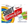 thumbnail image 1 of Shout Wipe & Go, Instant Stain Remover, 12 Wipes, Pack of 2, 1 of 8
