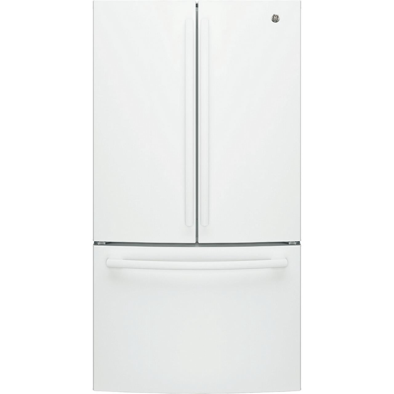 GE 27 Cu.Ft, French Door Refrigerator White - GNE27JGMWW