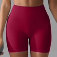 thumbnail image 2 of WEIYLL Yoga Shorts Women Seamless Scrunch Workout Gym Solid Color Rd2 Pants S, 2 of 5
