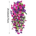 thumbnail image 3 of JilgTeok 5 Packs Simulated Roses Artificial Flower Plastic Wrapping Plants Fake Flowers Vines for Home Garden Porch Yard Living Room Ceiling Spring Decoration Clearance, 3 of 8