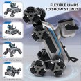 thumbnail image 3 of yeacher Voiture Robot Télécommandée à 8 Roues Argent-Noir avec Doubles Télécommandes, Lumières LED, Musique et Fonctions de Cascades pour Enfants (3 Piles Incluses), 3 of 6