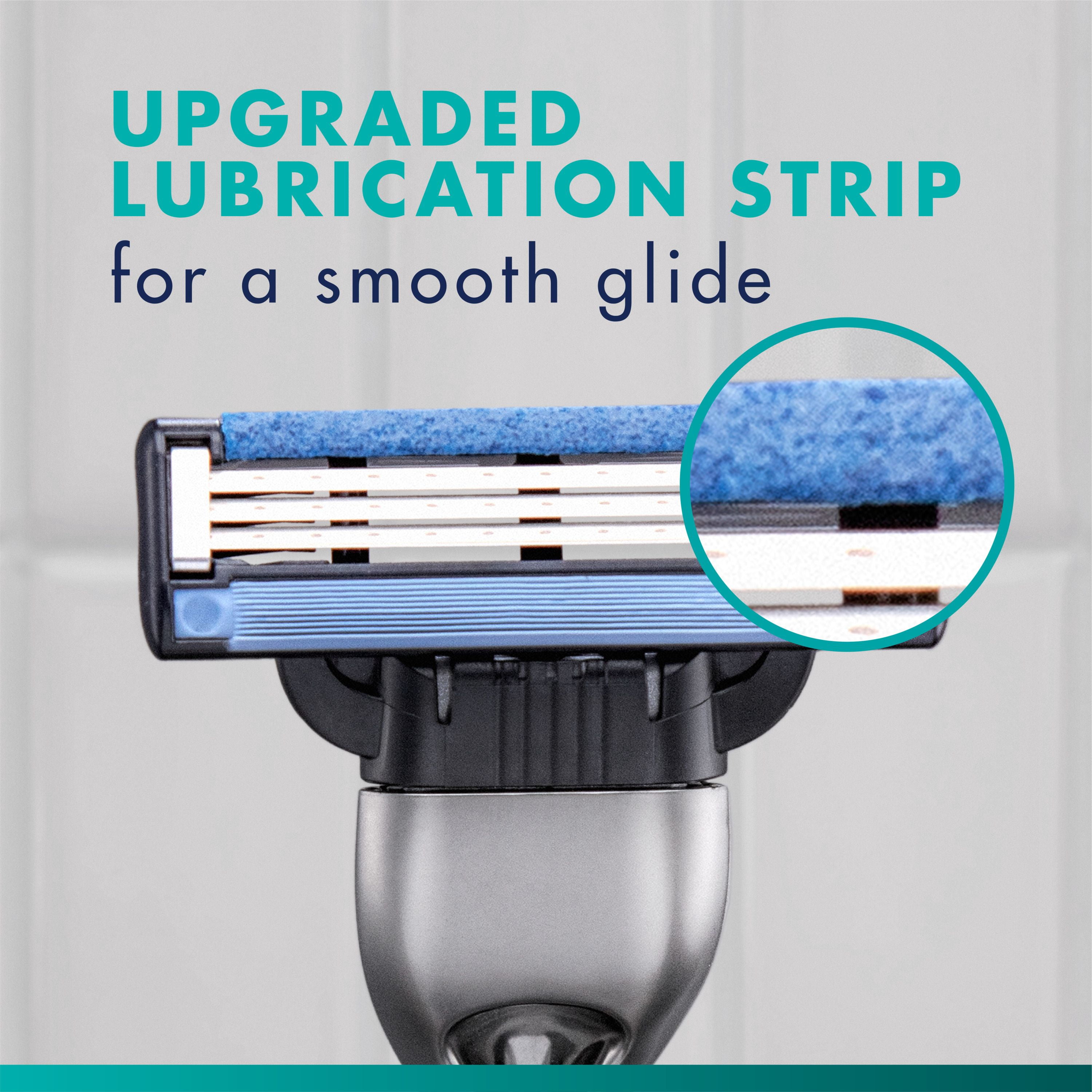 Gillette Mach3 Recharges de Lames de Rasoir Cartouches de Rasoir, Recharges de Rasoir pour Hommes avec Bande Lubrifiante, Lames de Rasoir à 3 Lames pour un Rasage de Près 12ct