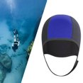 thumbnail image 2 of kurtrusly 3mm Neoprene Scuba Diving Hat Protection Ear for Rafting Underwater Unisex blue, 2 of 9