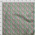 thumbnail image 4 of oneOone Velvet Sea Green Fabric Florals Craft Projects Decor Fabric Printed By The Yard 58 Inch Wide, 4 of 4