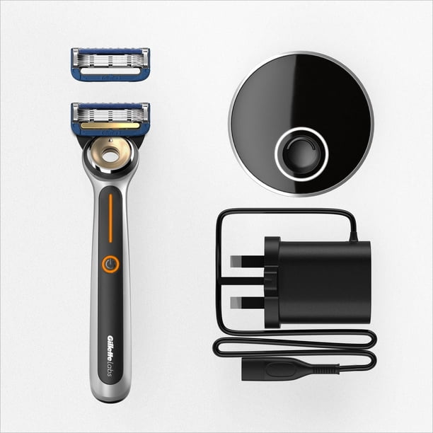 GilletteLabs Heated Razor Starter Kit - 1 Handle, 2 Blade Refills