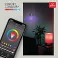 thumbnail image 3 of Globe Electric Wi-Fi Smart 10 Watt (60W Equivalent) Multicolor Changing RGB Tunable White Frosted LED Plastic Light Bulb, No Hub Required, Voice Activated, 2000K - 5000K, A19 Shape, E26 Base, 34202, 3 of 9