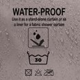 thumbnail image 4 of Taupe Extra Long Shower Curtain Liner Plastic 79"L x 71"W, 4 of 5