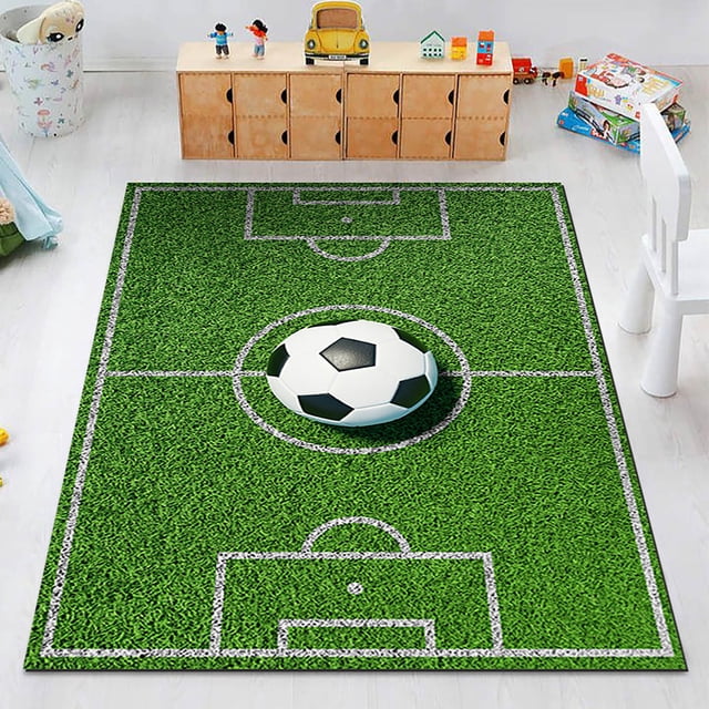 Product category Carpet 2 Super Large Sports Carpet with Rugby and Football Patterns for Interactive Family at Home across Everyday Living Spaces