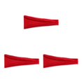 thumbnail image 2 of maskred Elastic Hair Bands For High Elasticity And Sweat Absorption 7bright red 1 3Set, 2 of 6