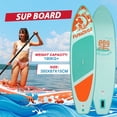 thumbnail image 2 of FunWater Stand Up Paddle Board Ultra-Light Inflatable Paddleboard with SUP Accessories for Adults & Youth of All Skill Levels,Green Coconut Tree, 2 of 6