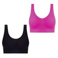 thumbnail image 1 of AherBiu 2pc Plus Size Sports Bras for Women Large Bust High Support Padded Bralettes Seamless Workout Underwear, 1 of 7