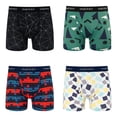 thumbnail image 1 of INNERSY Men's Underwear Soft Mesh Breathable Boxer Briefs 4-Pack(Small,Assorted Patterns), 1 of 6