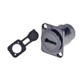 thumbnail image 4 of Miulika D Type Pass through Connector Female to Female with Cap Extension Shielded Portable 4K Adapter HD Display Coupler Module Black, 4 of 6