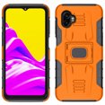 thumbnail image 2 of Case for Galaxy XCover 6 Pro, Nakedcellphone Rugged Ring Grip Cover with Stand [Built-In Mounting Plate] for Samsung XCover6 Pro Phone (2022, SM-G736) - Bright Orange, 2 of 9