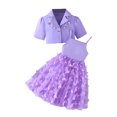 thumbnail image 2 of DecSea Ensemble 2 Pcs Uni pour Filles / Blazer et Robe en Tulle / Tenue Formelle Élégante, 2 of 9