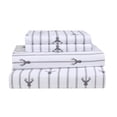 thumbnail image 3 of Parure de draps imprimée 3 pièces Swift Home, rayures blanches, format Twin, 3 of 3