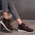 thumbnail image 4 of Espadrilles Sport pour Femmes à Lacets, Bout Rond, Rétro en Flocage, Couleur Unie, Décontractées, 4 of 7