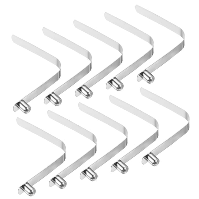 Unique Bargains 9.5x7.5mm Kayak Paddle Snaps, Hollow Button Single Pin Lock Tube Spring Clips for Tent Pole, 10 Pack