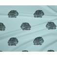 thumbnail image 4 of oneOone Polyester Lycra Fabric Elephant Block Printed Craft Fabric BTY 56 Inch Wide, 4 of 4