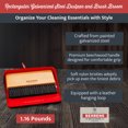 thumbnail image 3 of Behrens Portable Galvanized Steel Dustpan and Brush Broom Set, Red, 3 of 10