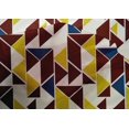 thumbnail image 4 of oneOone Cotton Silk Fabric Parallelogram & Triangle Geometric Fabric Prints By Yard 42 Inch Wide, 4 of 4