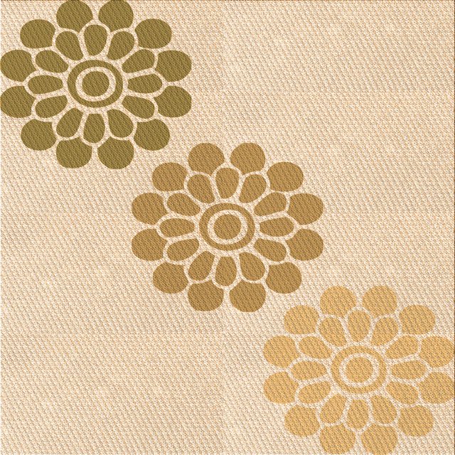 Ahgly Company Tapis d'Intérieur Lavable en Machine Carré Jaune Transitionnel, 7 Pieds Carré