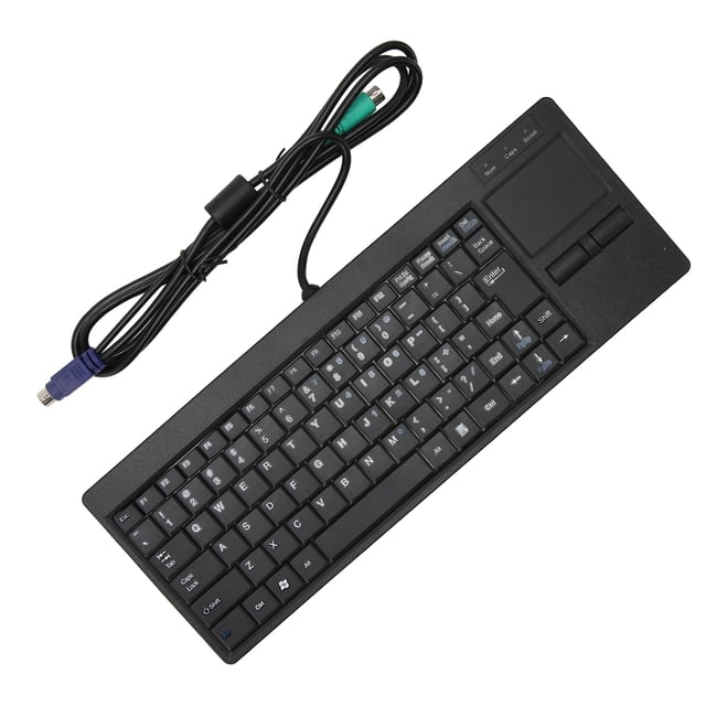Industrial Keyboard, IPC Keyboard with X Scissor Foot Plug and Play, Touchpad Wired Connection, for Industry Manufacturing Military