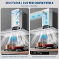 thumbnail image 2 of Ourlova 30 Inch Wall Mount Range Hood - 250 CFM Ducted/Ductless Convertible with 3-Speed ​​Fan LED Lights Aluminum Filter and Push Button Controls Stainless Steel, 2 of 7