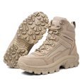 thumbnail image 2 of Men's Ankle Boots Comfortable Breathable Hiking Camping Durable Non- Side Zipper Work Boots for All-Day Use, 2 of 9