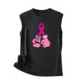 thumbnail image 5 of TIMIFIS Breast Cancer Ribbon Women's Racerback Tank Casual Sleeveless Printed Ladies Round Neck Blouses Tops T-Shirt - Fall/Winter, 5 of 5