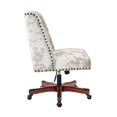 thumbnail image 4 of Linon Chaise de Bureau Rembourrée en Bois Draper, Motif Vache Beige, 4 of 10