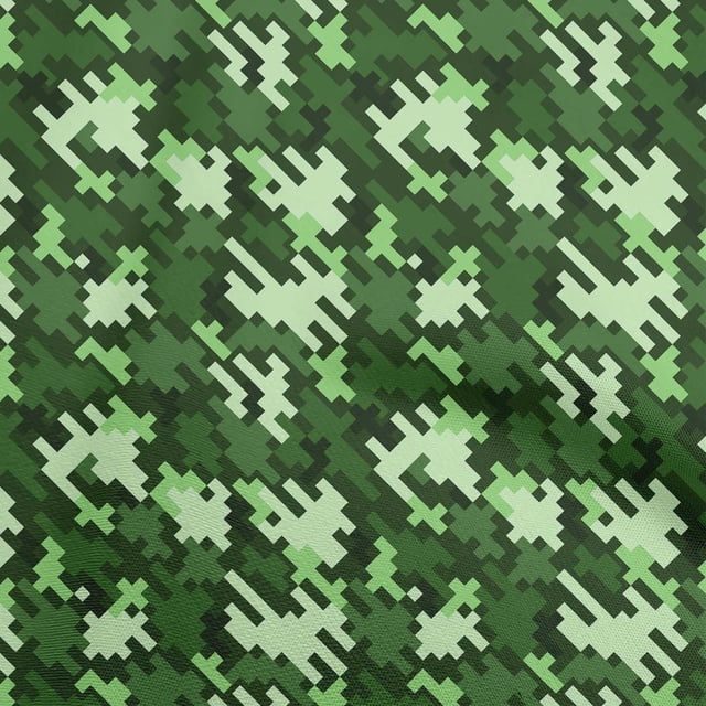 oneOone Silk Tabby Green Fabric Abstract Craft Projects Decor Fabric Printed By The Yard 42 Inch Wide