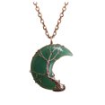 thumbnail image 1 of XZNGL Moon Safety Long Life Lock Necklace Fashionable silver Necklace, 1 of 9
