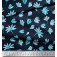 thumbnail image 2 of Soimoi Poly Georgette Fabric Artistic Flower Print Fabric by Yard 52 Inch Wide, 2 of 3