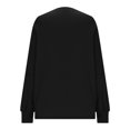 thumbnail image 3 of Tumotour Chandails à Col Rond pour Femmes, Coupe Ample, Uni, Manches Longues, Chandail Doux à Col Rond, Chandails à Capuchon, Mode, Chemisier Léger, Hauts, Vêtements, Confortable, Tenues d'Automne et d'Hiver, Hauts, 3 of 8