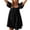 Black, variant on Hinvhai Women Puff Sleeve Mini Dress Clearance, Square Neck Short Dress Tie Back Flowy Mini Dress Summer Vacation Dress Pink S(S)