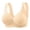 Beige, variant on Fgnfyis Women Solid Middle Age and Elderly Bra Thin Plus Size Underwear Vest Comfortable Push up Bra Bras for Older Women Black 46
