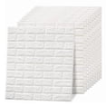 thumbnail image 1 of Decorative 3D Wallpaper, Faux Brick Wall Panel Cuttable Prevent Collision White   For Bedroom, 1 of 8