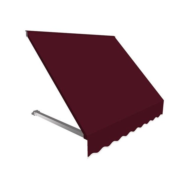 Awntech ER23-US-4B Auvent Rétro pour Fenêtre et Entrée Dallas de 4,38 Pi, Bourgogne - 24 x 36 Po